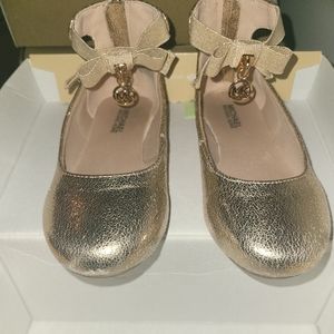Rose gold MK flats